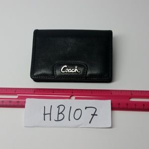 Coach Black Leather Wallet